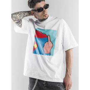 Tricou Viața secretă a eroilor Superman și degetul mijlociu